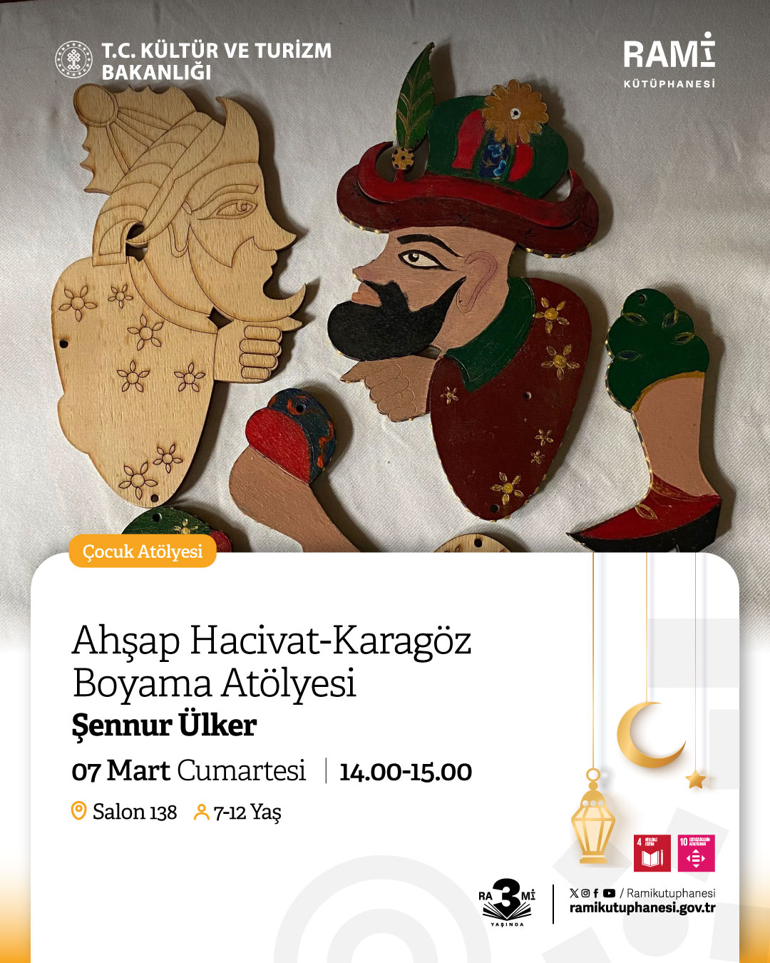 Ahşap Hacivat-Karagöz Boyama Atölyesi