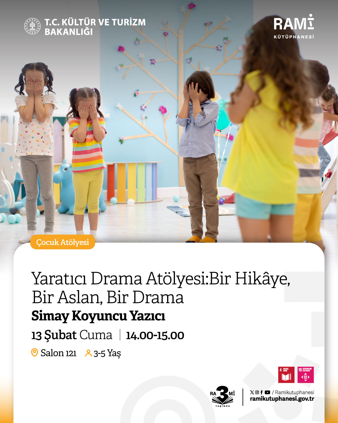 Yaratıcı Drama Atölyesi: Bir Hikâye, Bir Aslan, Bir Drama