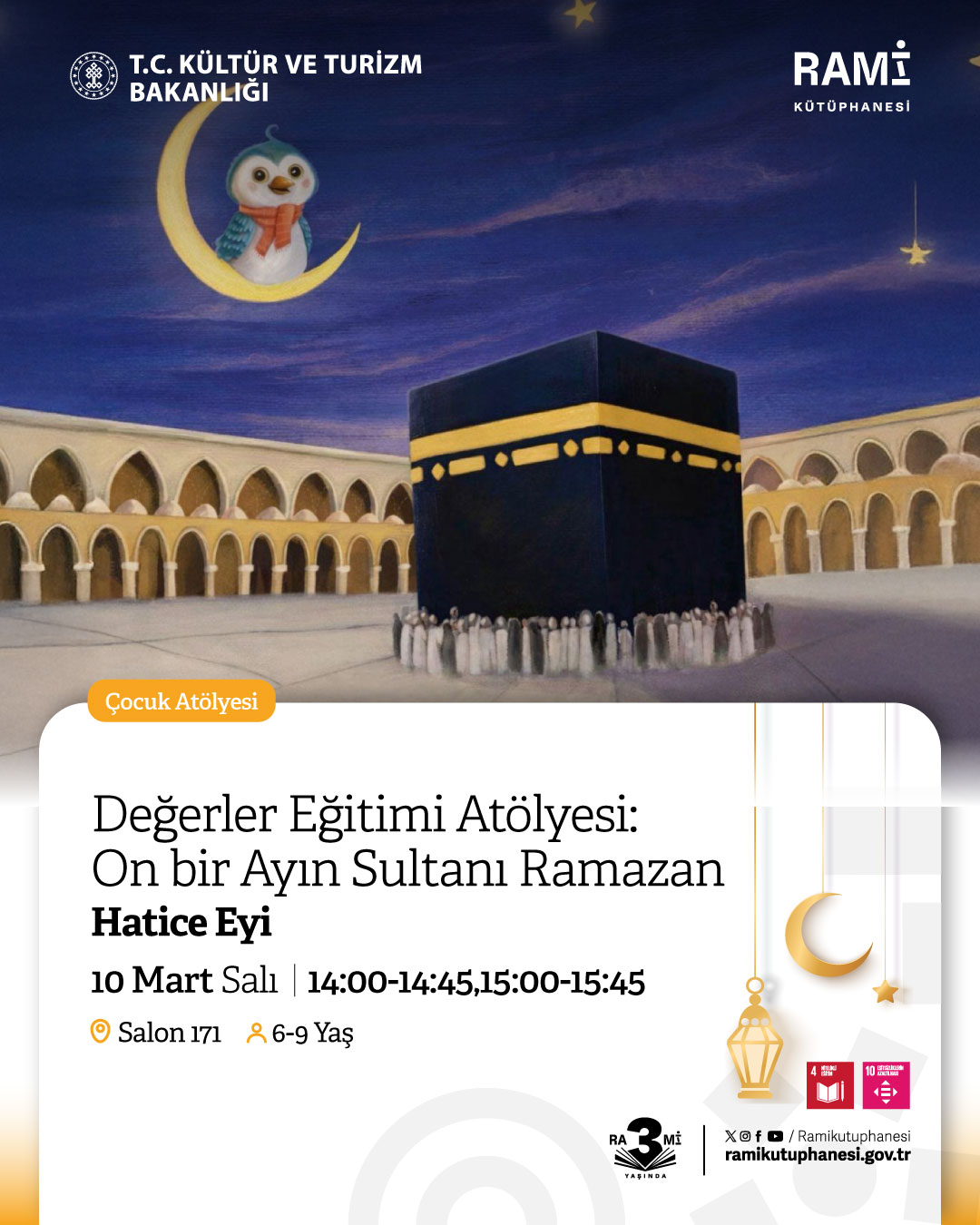 Değerler Eğitimi Atölyesi: On bir Ayın Sultanı Ramazan (1. Seans)