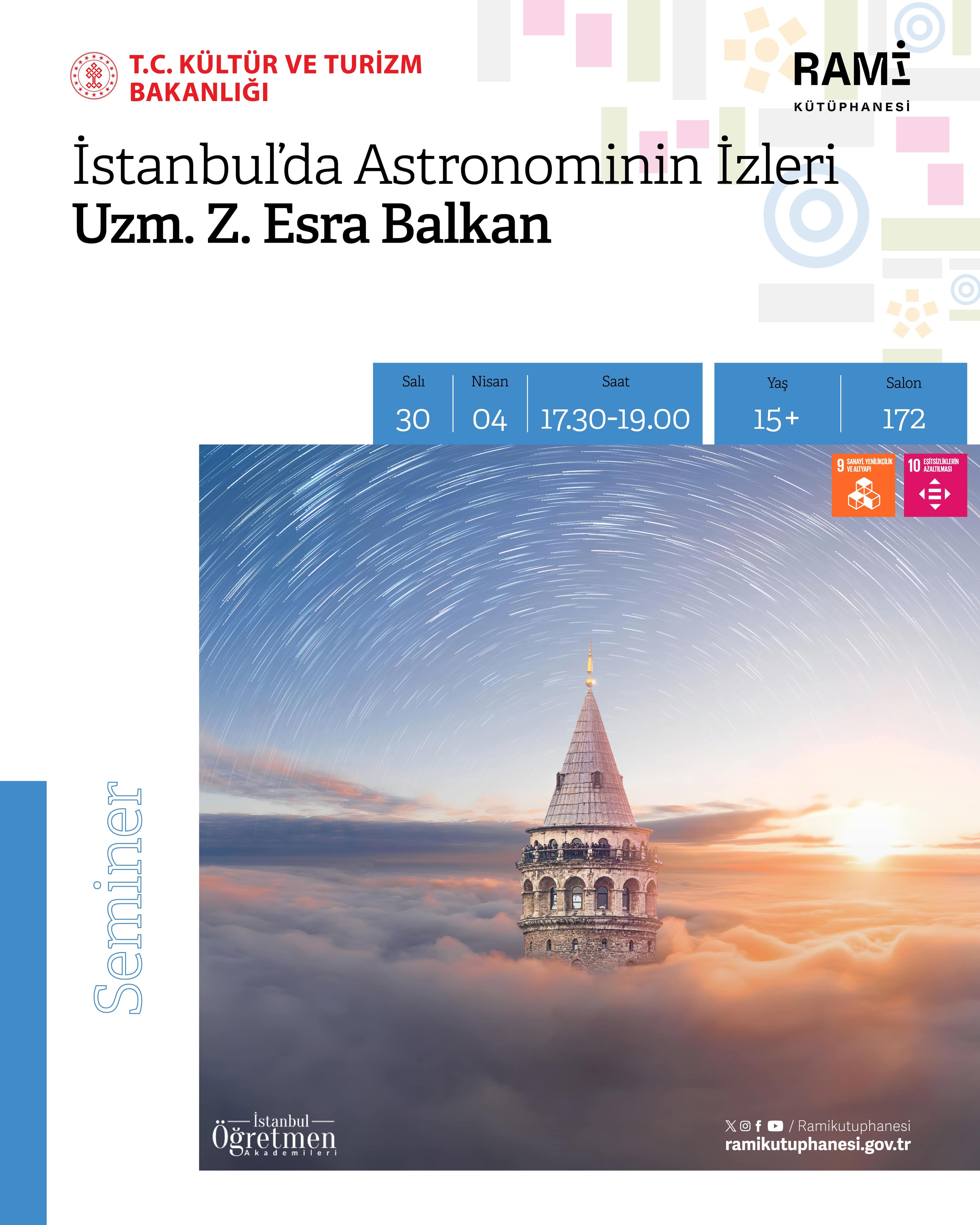 İstanbul’da Astronominin İzleri (Uzm. Z. Esra Balkan)