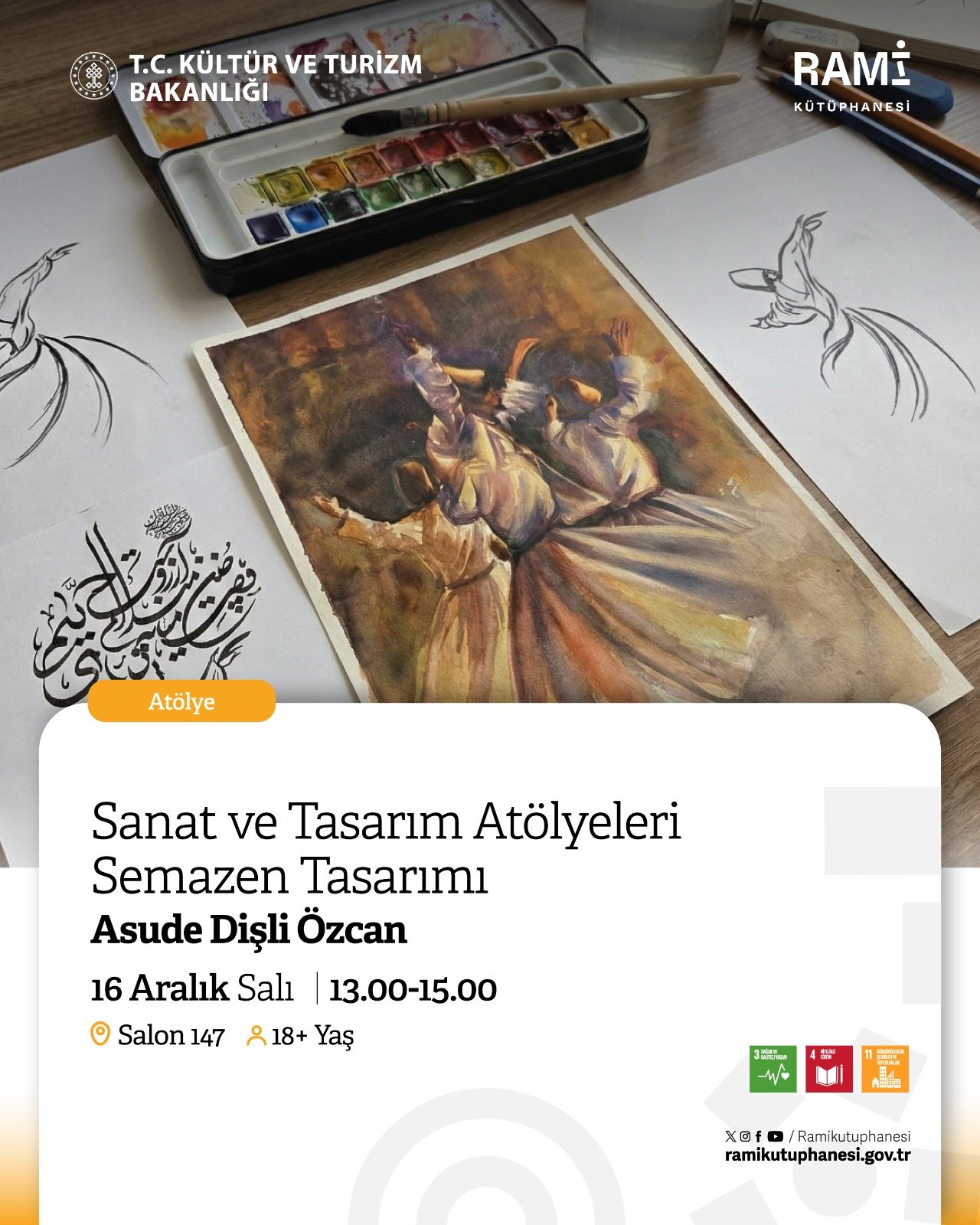 Sanat ve Tasarım Atölyeleri Semazen Tasarımı