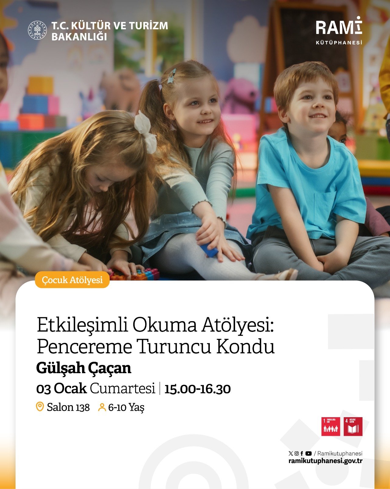 Etkileşimli Okuma Atölyesi: Pencereme Turuncu Kondu