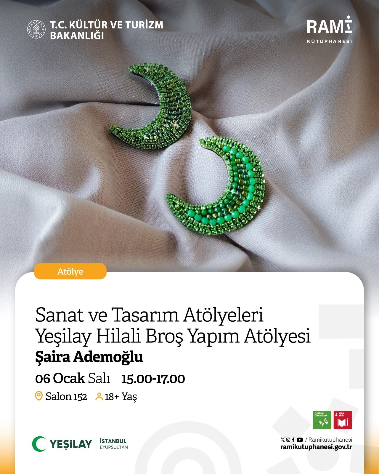 Sanat ve Tasarım Atölyeleri Yeşilay Hilali Bronş Yapım Atölyesi