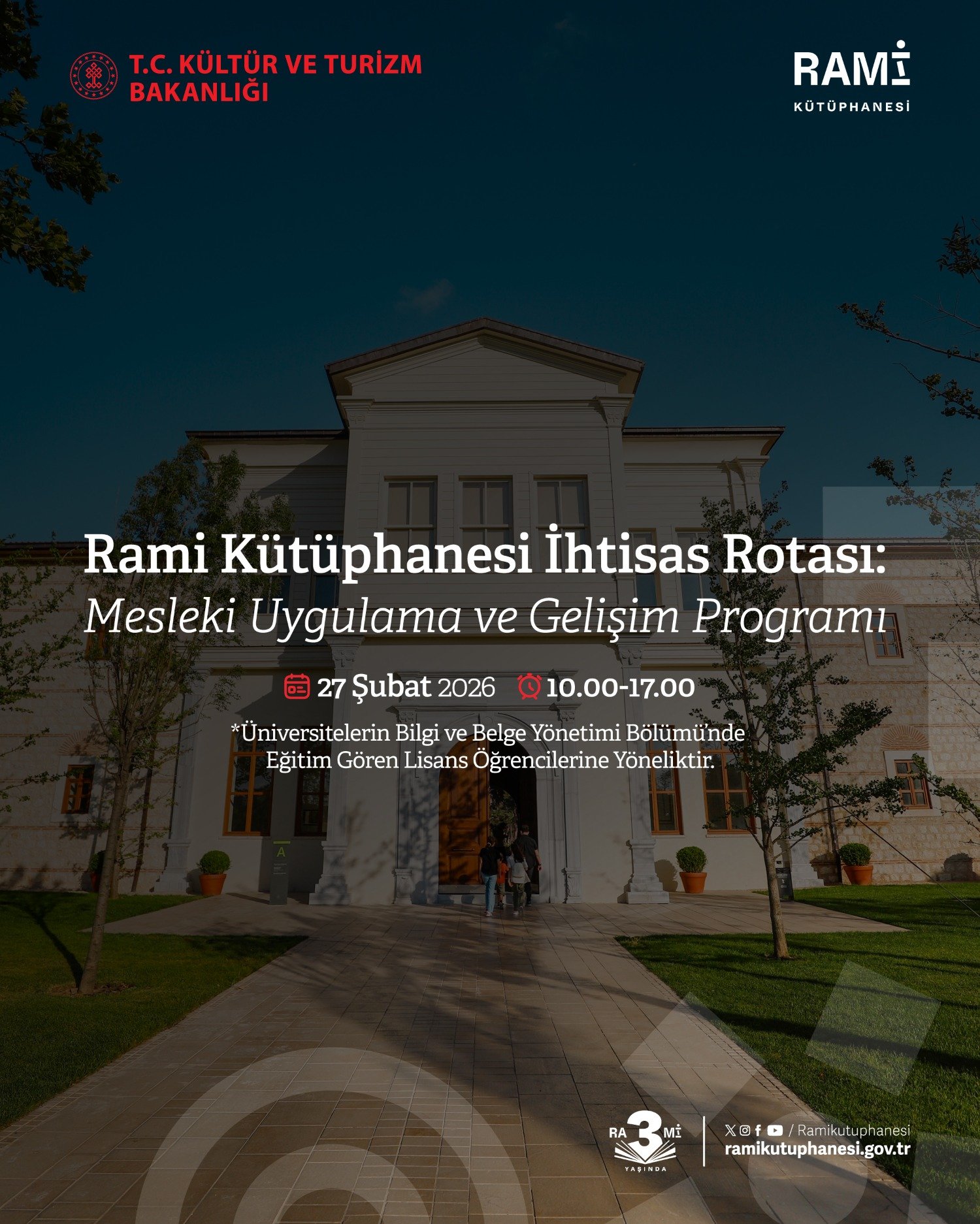 Rami Kütüphanesi İhtisas Rotası: Mesleki Uygulama ve Gelişim Programı