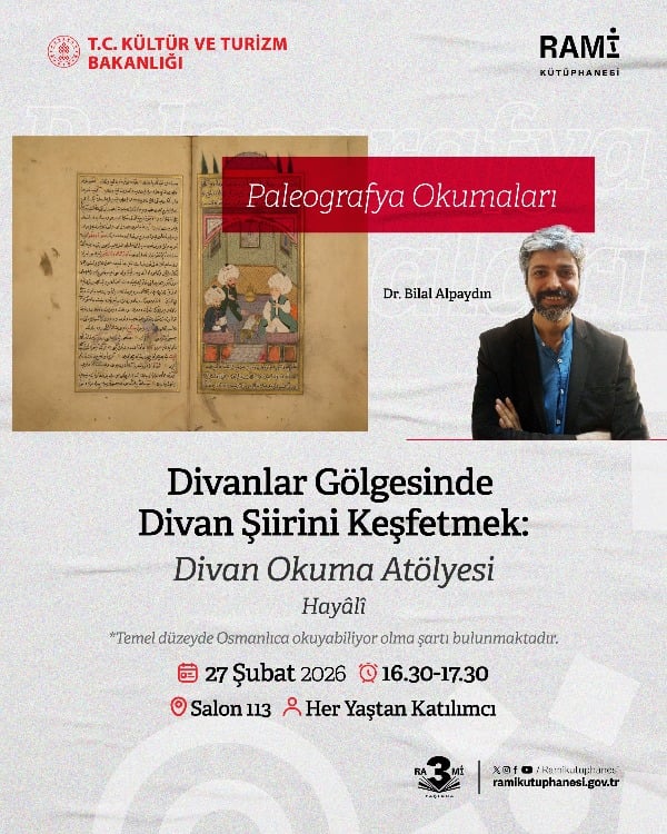 Paleografya Okumaları Divanlar Gölgesinde Divan Şiirini Keşfetmek Divan Okuma Atölyesi (Hayâlî)