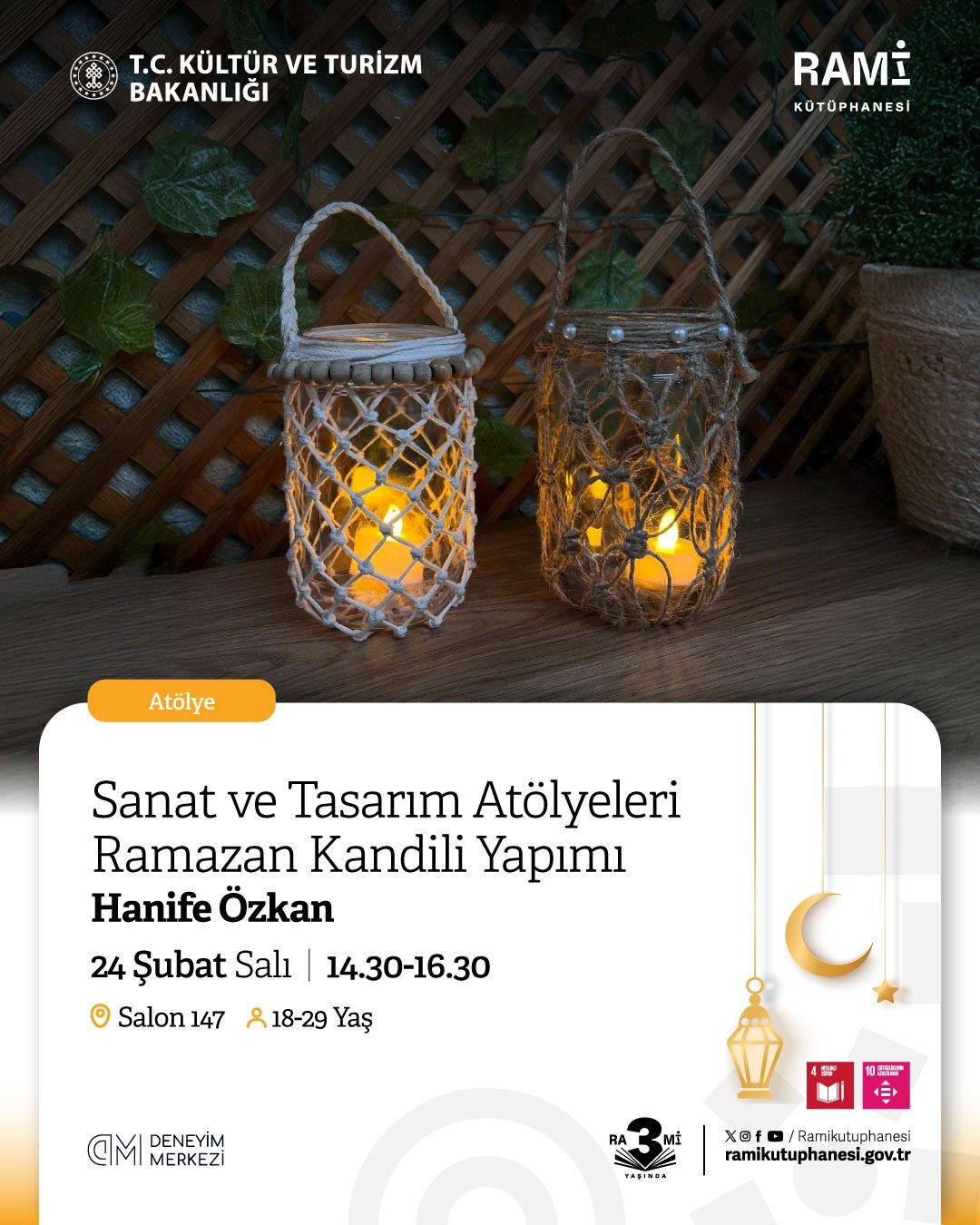 Sanat ve Tasarım Atölyeleri Ramazan Kandili Yapımı