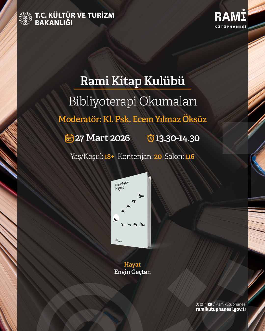 Rami Kitap Kulübü Bibliyoterapi Okumaları
